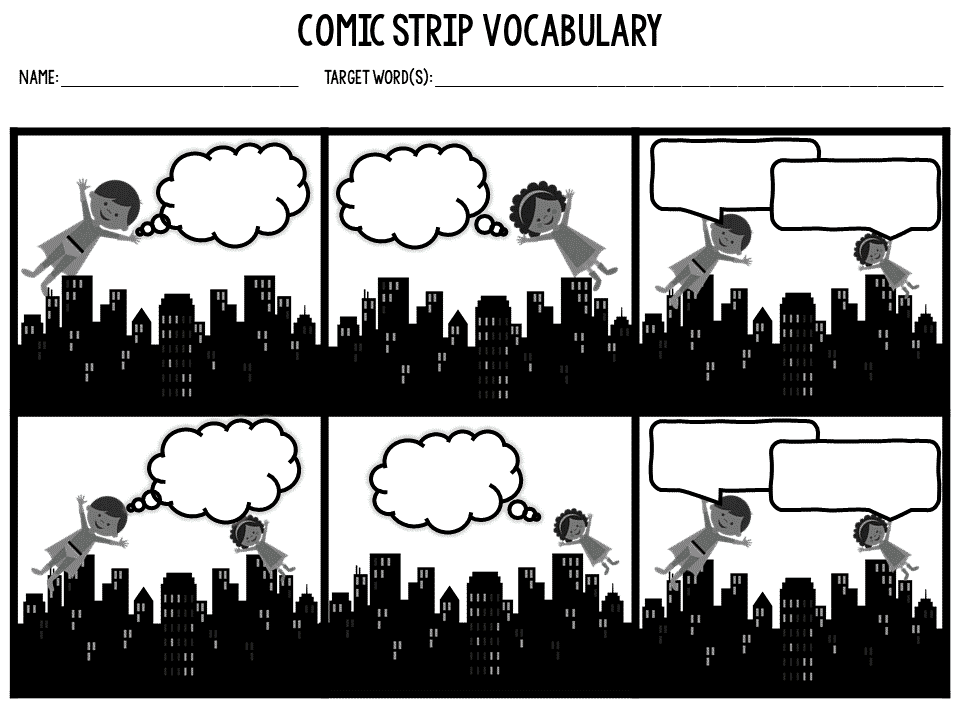 vocabulary comic strip