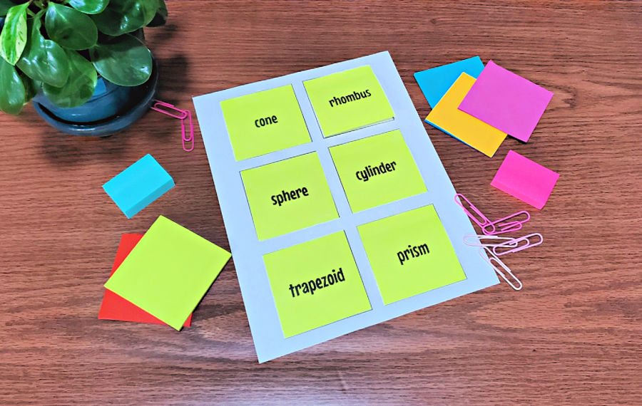 How to Print on Post-it Notes - Vocabulary Luau