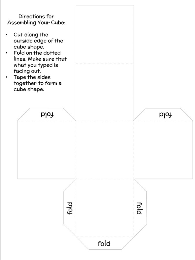 blank concept cube template