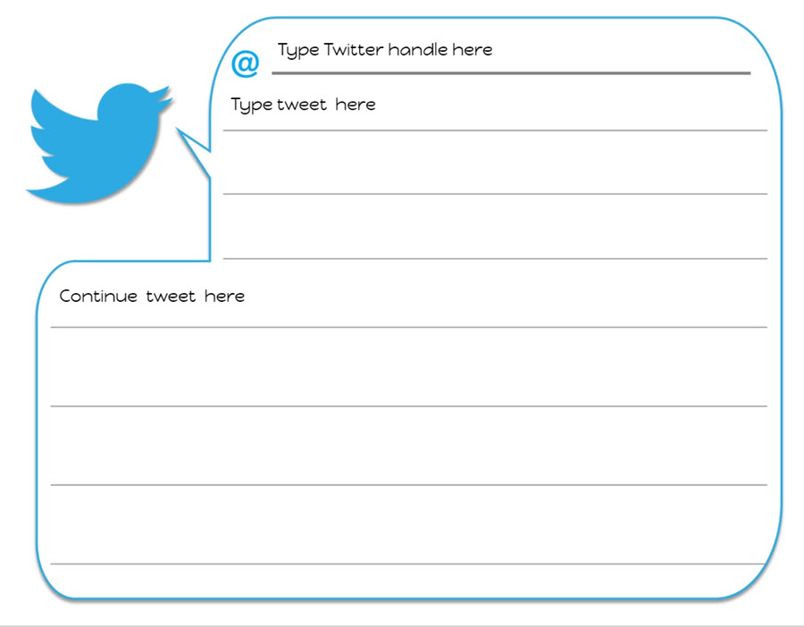 Tweet Template For Students