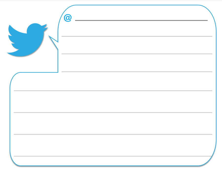 blank twitter tweet template